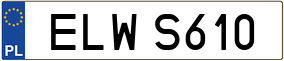 Trailer License Plate